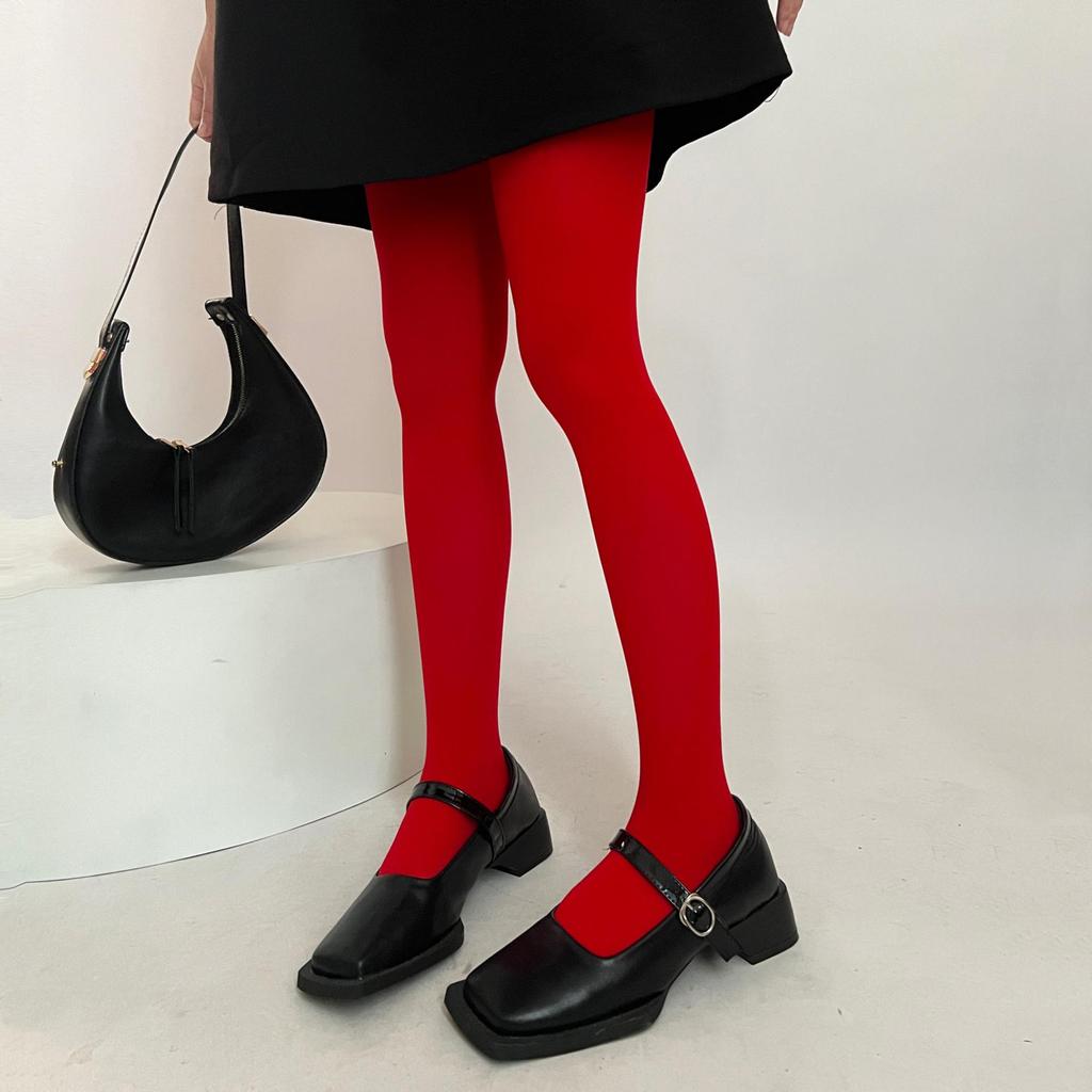 Spring & Autumn Velvet Candy Color Transparent Tights - High Elasticity, Versatile, Sweet & Cool Style.