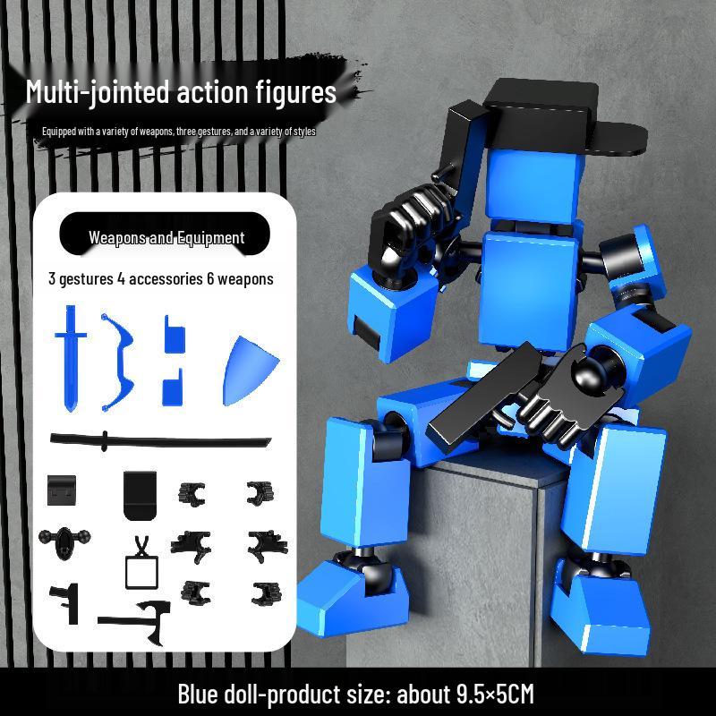 Lucky 13 Jointed 3D Printed Movable Figure - Children's Decompression Toy Ornament