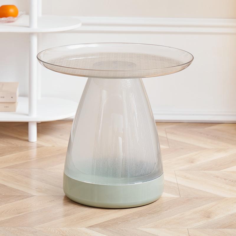 Round Plastic Side Table Nordic Coffee Table Multifunctional Corner End Table Center Table Living Room Furniture