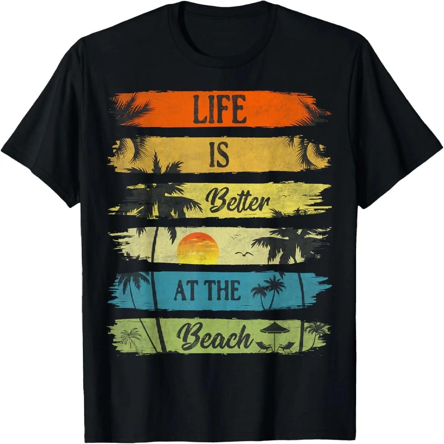 Summer Vacation Beach Vacation_ Life Is Better At The Beach T-Shirt S чёрный