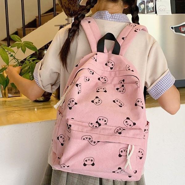 Schultasche Schultasche Mittelschüler 1011 Panda Rucksack Mittelschüler Student Cartoon Große Kapazität Niedlicher Rucksack