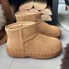 Cowhide version~ thick-soled matte short snow boots women's 2025 winter new non-slip casual short boots warm cotton boots