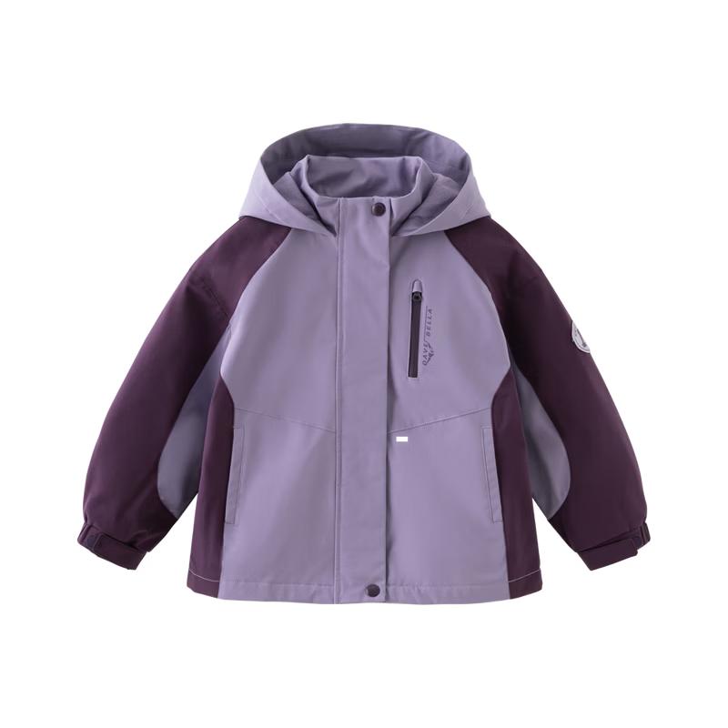 DAVE & BELLA Girls' Hooded Woven Jacket