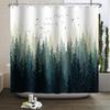 Misty Forest Shower Curtain for Bathroom Nature Mountain Tree Fog Woodland Waterproof Fabric Bathtub Shower Curtain Home Decor