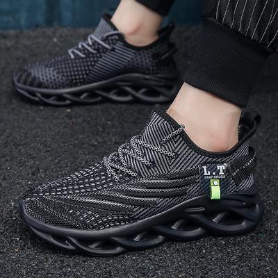 Mode Schwarz Laufschuhe Joggingschuhe Casual Sneakers Weiß Outdoor Atmungsaktive Mesh-Schuhe Männer Licht Stoßdämpfung Sportschuhe Männer