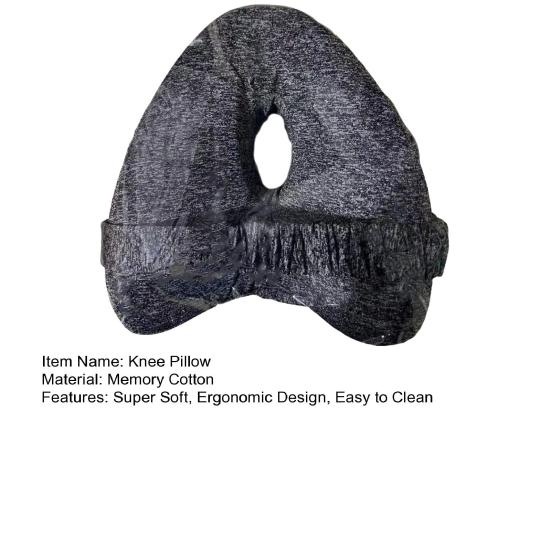 Memory Foam Knee Pillow Soft Breathable Zipper Closure Ergonomic Design Leg Alignment Cushion Knee Support Pillow