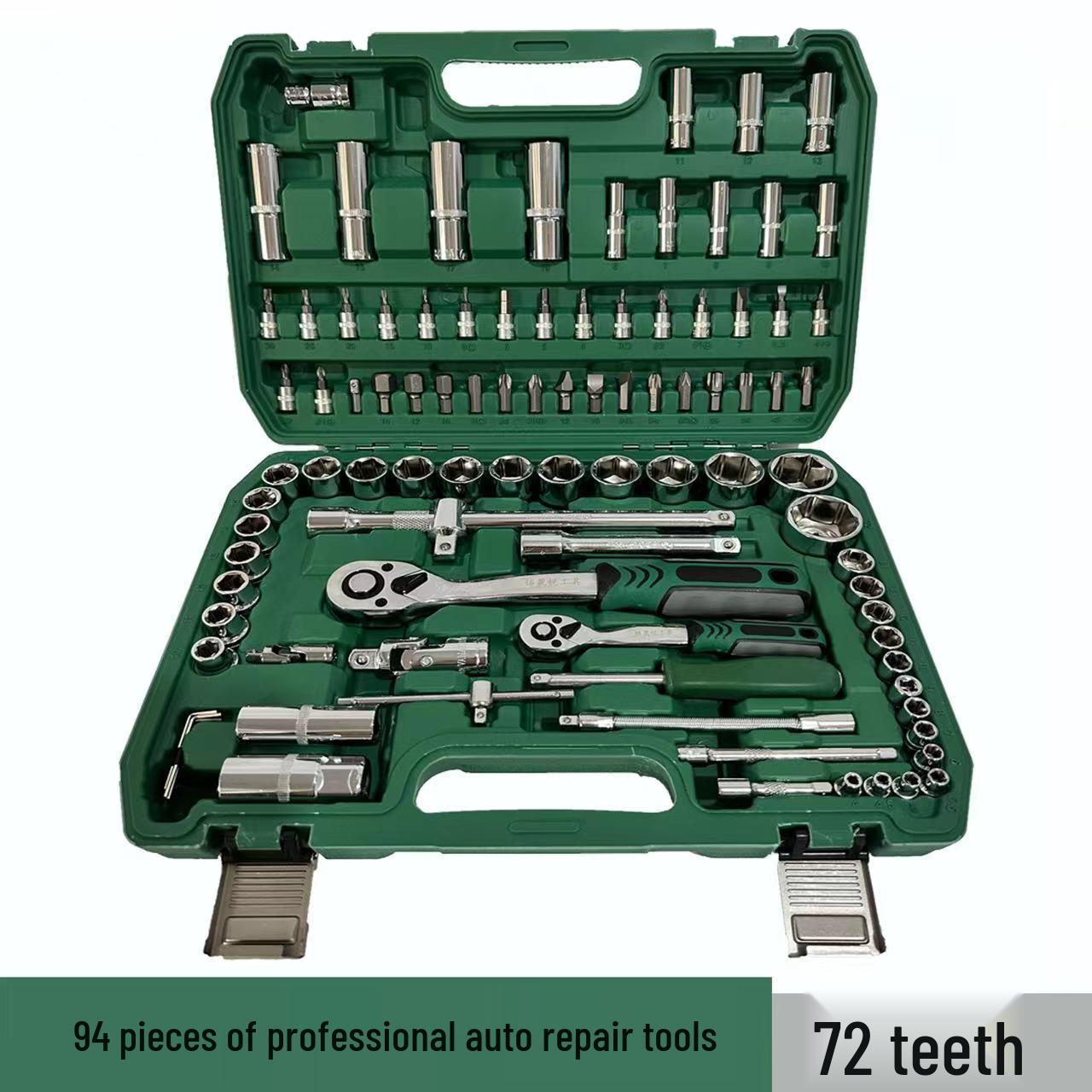 

Набір інструментів для ремонту автомобілів, 150 предметів: Торцевий ключ та комбіновані інструменти