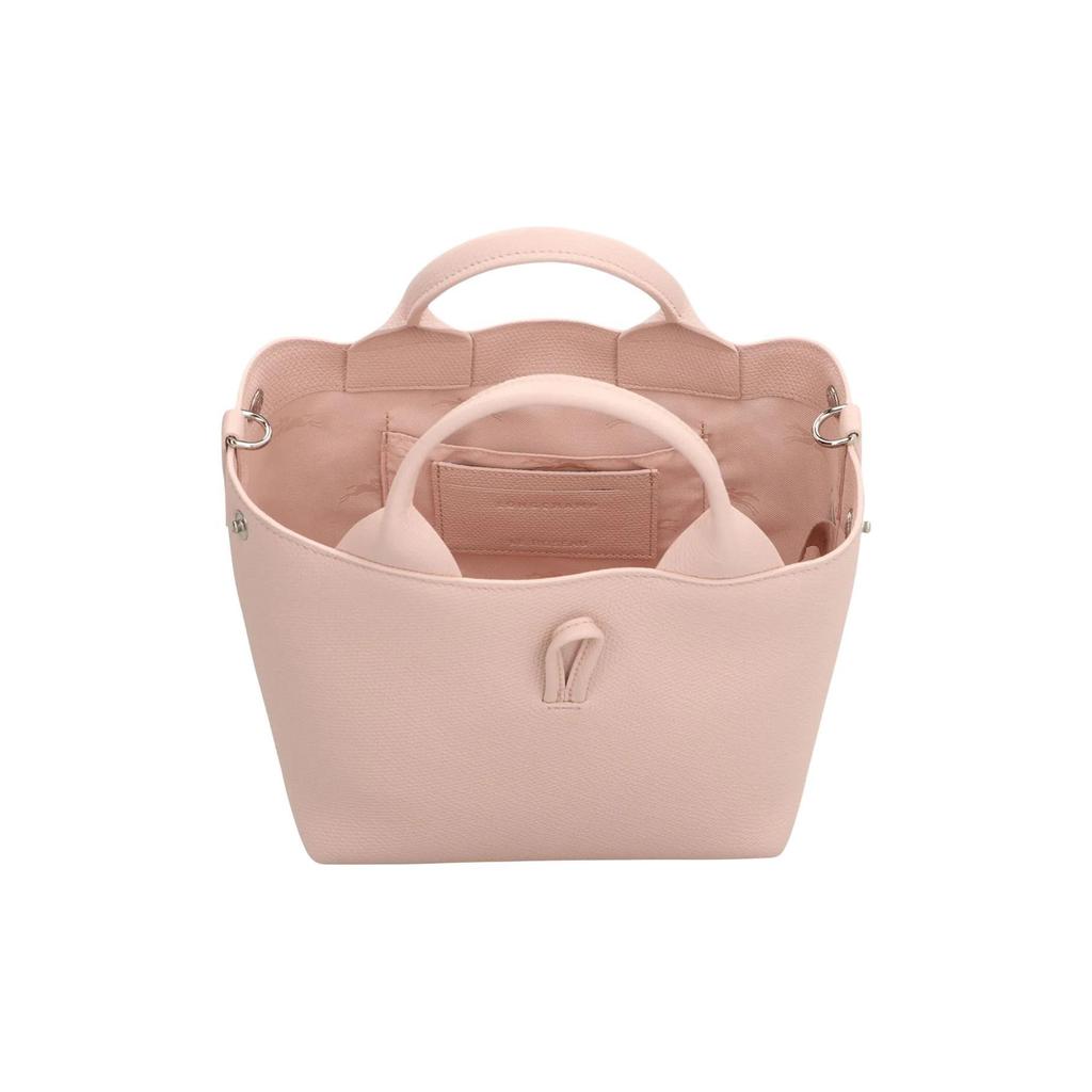 Longchamp Le Roseau T Buckle Adjustable Shoulder Strap Leather Shoulder Crossbody Bag Small Women Bags Ballet-Pink 10273HFPP90