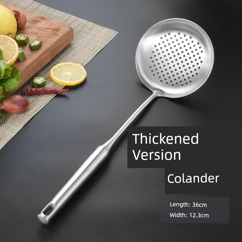 For Home Kitchen Thickened Stainless Steel Spoon Spatula Spatula Kitchenware Suit Spatula Large Spoon Spatula