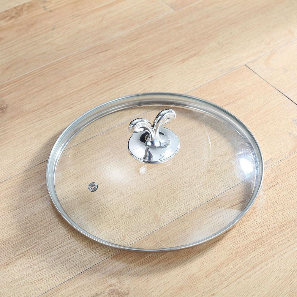 1pc Stainless Steel Soup Pot with Clear Tempered Glass Lid - Thickened, Dual-Ear Handle for Easy Cooking & Serving