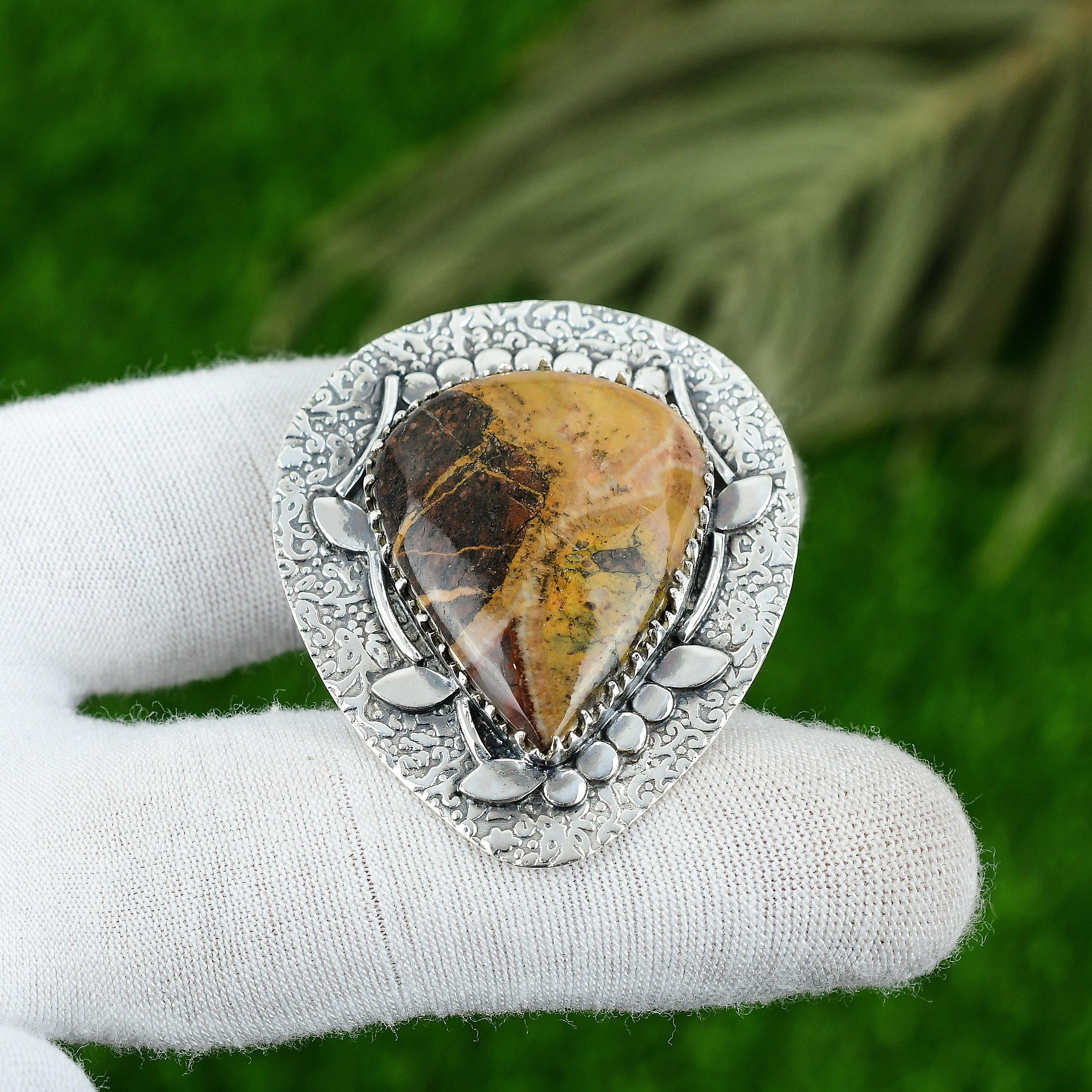 

Gift For Women Jewelry Pendant 925 Sterling Silver Natural Bauxite Gemstone