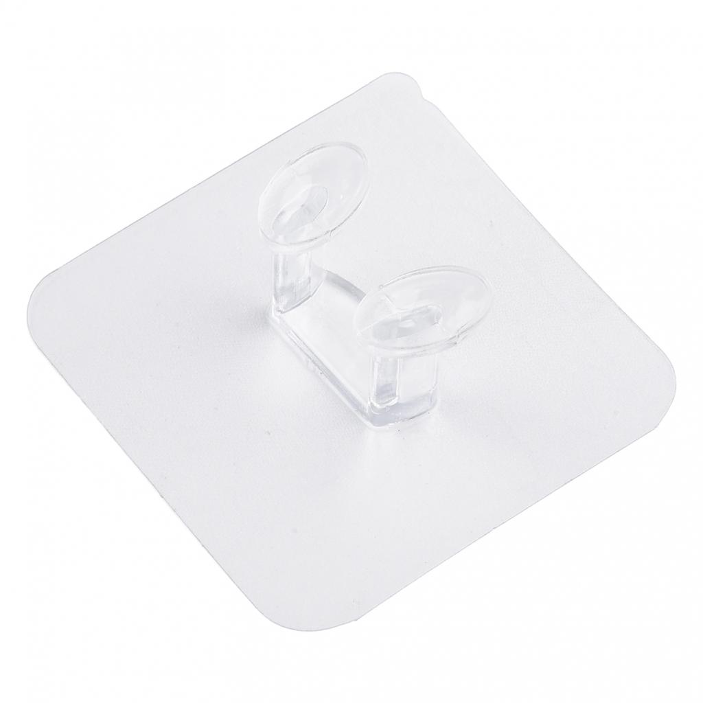 Sticky Hook for Kitchen & Bathroom Transparent & Long Lasting No Nails