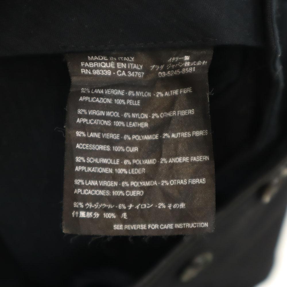 Prada Made In Italy Long Pants 46 Charcoal Black Women Used