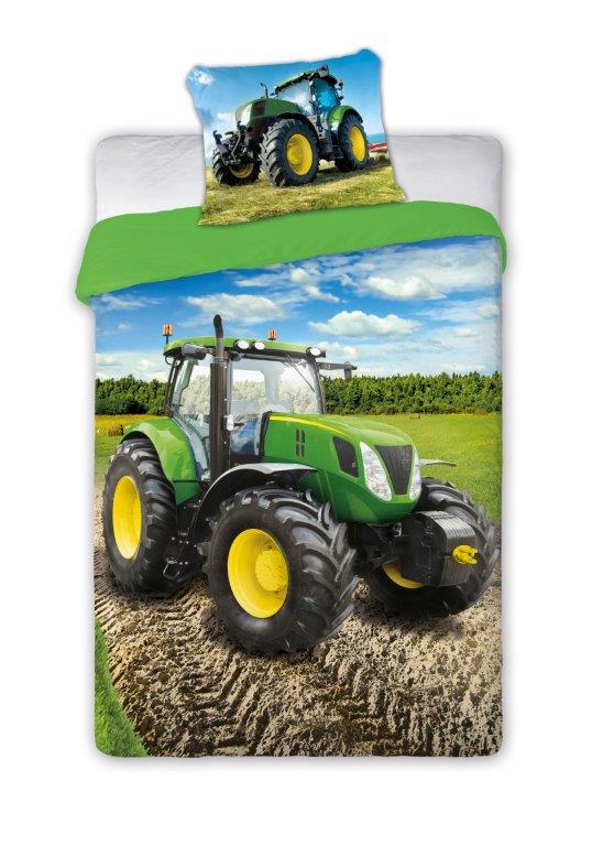 Bedding Set Duvet 160x200 Youth Tractor Pillow 70x80 Farm