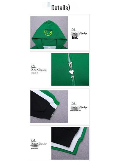 Pure Cotton Embroidered Jacket: Women's Lightweight 2025 Spring/Autumn Korean Loose Hooded Cardigan Sweatshirt