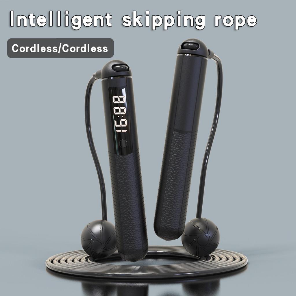 Moyue Bluetooth Jump Rope with Weighted Ball and Counterweights for Fitness and Fat Burning, with Rope Counting Feature.