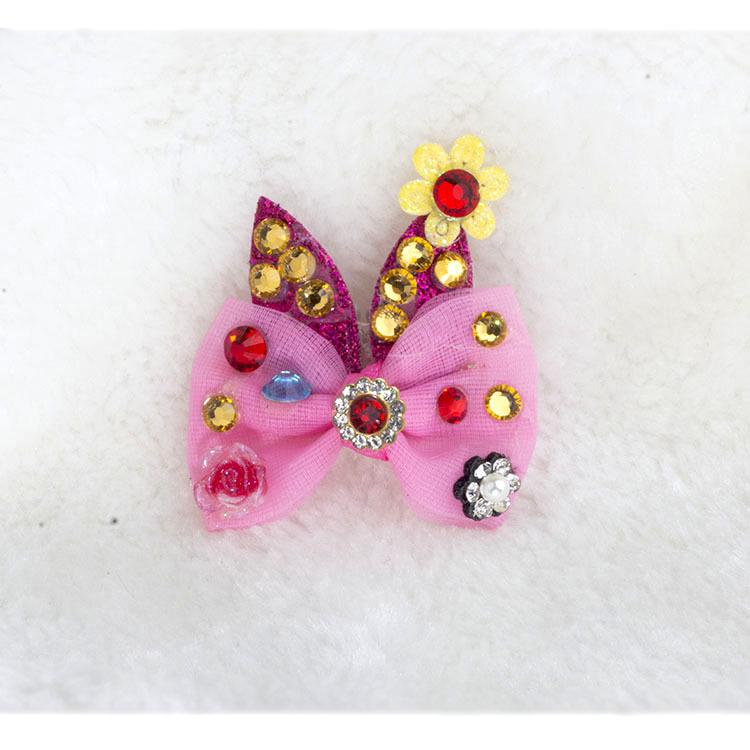 Puppy Hair Clip for Yorkshires & Maltese: Bow Knot Hairpin for All Breeds & Hair Lengths