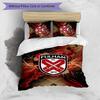 Ensemble de literie 3 pièces imprimé Fulham Football, Ensemble de housse de couette confortable et respectueux de la peau pour chambre à coucher