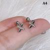 1Pair Ear Piercing Tragus Cartilage Dangle Earrings Helix Conch Rook Lobe Stud Ear Studs Body Jewelry