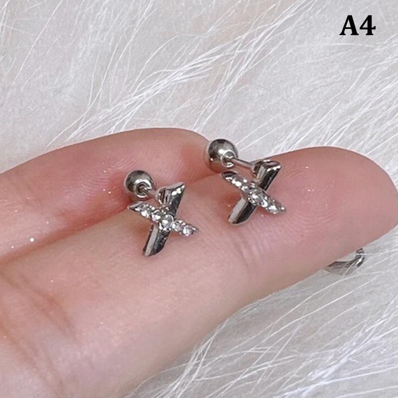 1Pair Ear Piercing Tragus Cartilage Dangle Earrings Helix Conch Rook Lobe Stud Ear Studs Body Jewelry