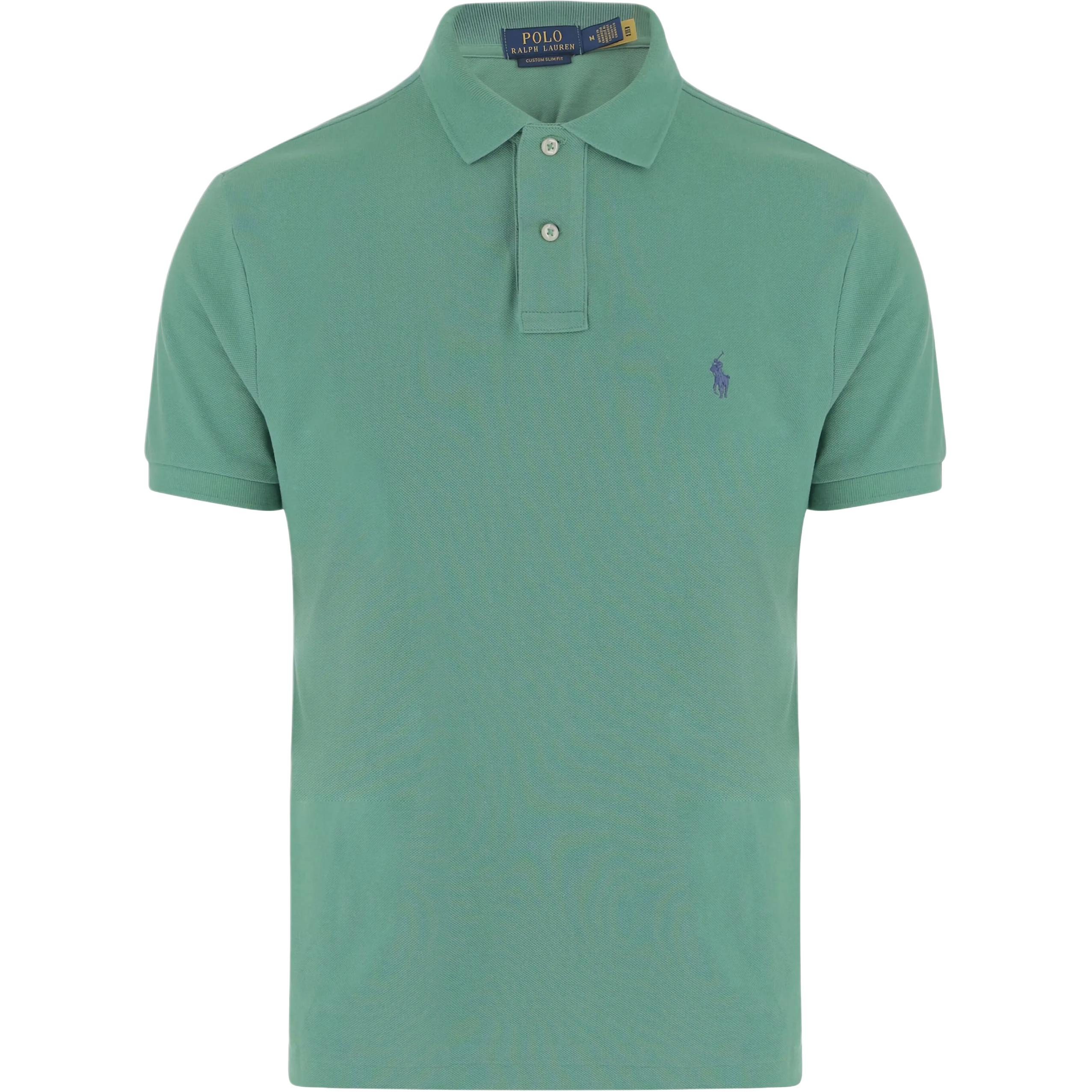 

Polo Ralph Lauren Однотонная рубашка поло с вышитым логотипом, с коротким рукавом, мужские топы, зеленый 710680784-413 M