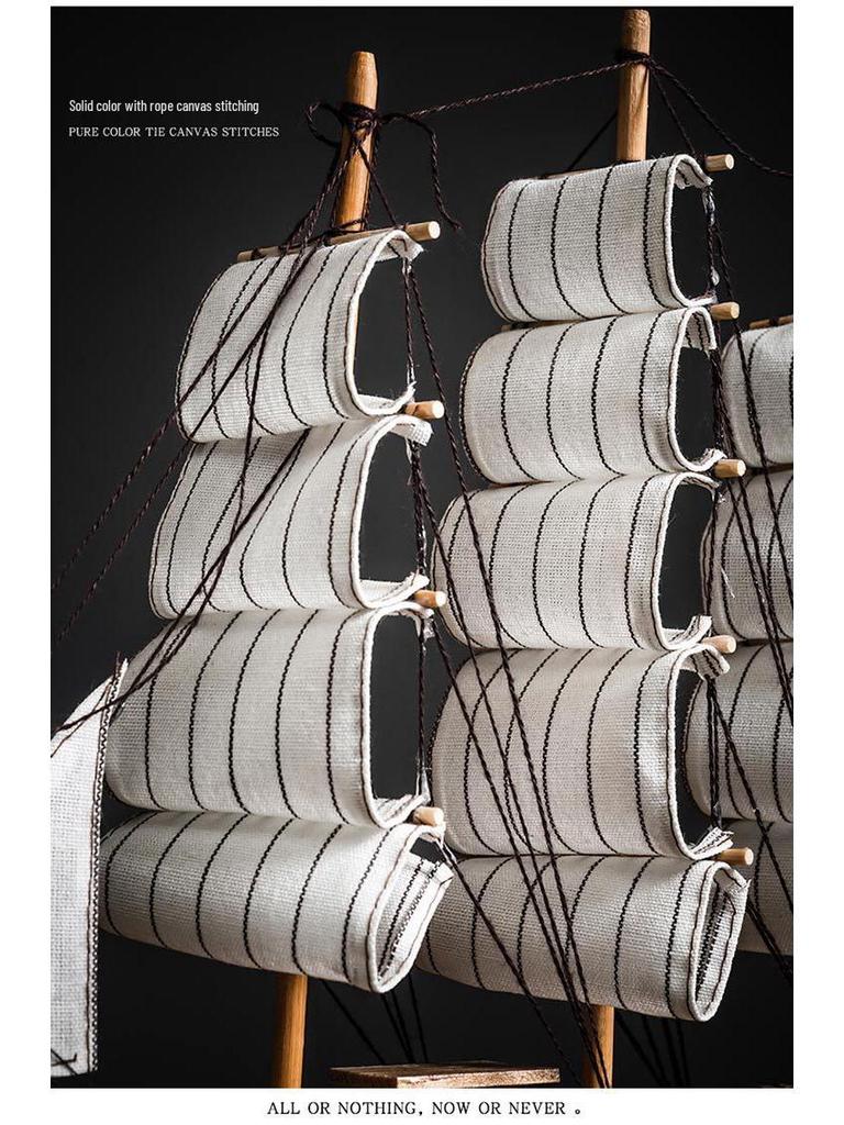 Smooth Sailing Boat Model: Desktop & Bookshelf Ornament for Home Decor
