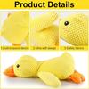 Mellow Dog Calming Duck, 2025 New Yellow Duck Dog Toy, The Mellow Ducks Calming Pillow, Dogs Ducks Toy with Quacking Sound for Indoor Dogs (Yellow)