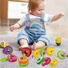 Kids Fruits Vegetables String Toys Greedy Eating Bugs String Intelligence Shape Training Interactive Fun Early Educational Toy