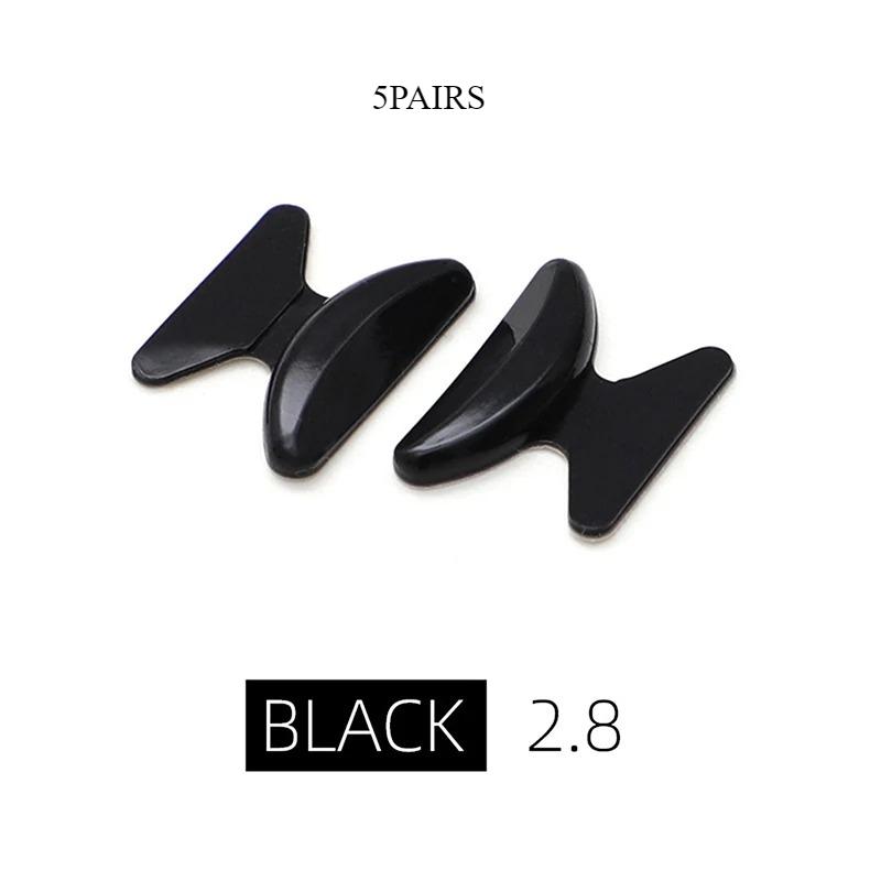 

5 пар силиконовых противоскользящих силиконовых носоупоров для очков-бабочек, упор для носа с увеличением высоты, против образования кратеров