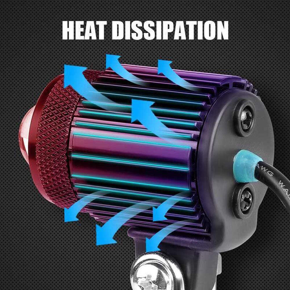 Motorcycle Led Spotlight Super Bright Waterproof External Headlight Auxiliary Fog Driving Light For Scooter