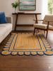 Jute Natürlicher Handgefertigter Teppich Runder Teppich für Jeden Raum Look Rustikales Dekor Für Jeden Raum