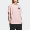 Adidas Originals X Monkey Kingdom Gfx Tee Cartoon Print Round Neck T-Shirt Unisex Tops Miracle-Purple Pink IP1793