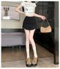 High Waist Slimming Bodycon Midi Skirt with Drawstring - Women's Stylish Yoga Skirt Trend