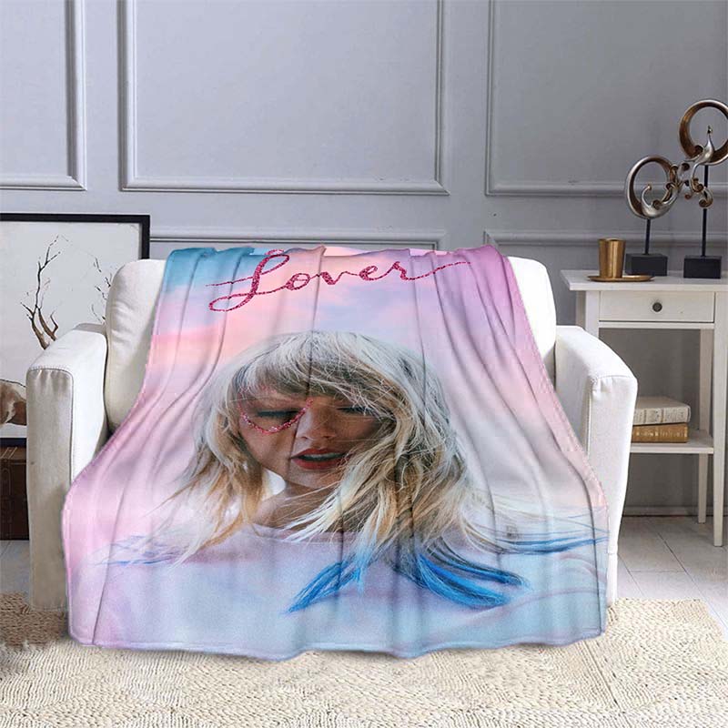 Coperta K-PopT- Taylor-S-Swift - Regalo per Fan - Adatta per Casa, Tempo Libero, Campeggio e Viaggio - Coperta Multifunzionale