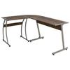 VidaXL Bureau d'angle marron bois d'ingénierie 375955