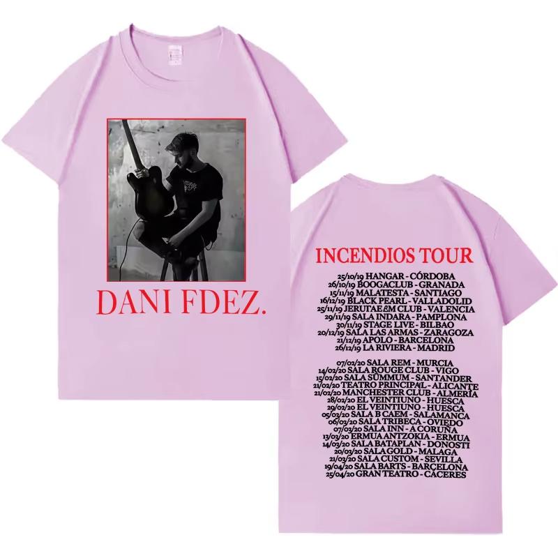 Rapper Dani Fernandez Fashion Tour Tshirt Unisex Women Tshirts Comfort Classic Casual Y2K High Quality Fashion Casual Tshirts S
