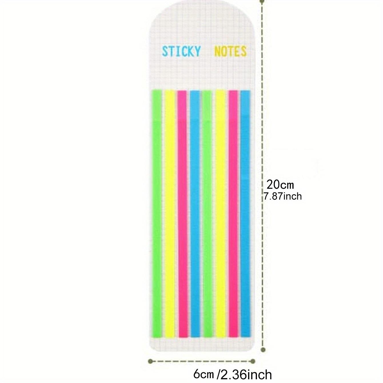 Long Strip Index Stickers, Transparent Sticky Notes, Writable Transparent Waterproof Student Reading Marker Stickers