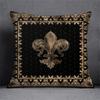 Home Decor Fleur-De-Lis Patterned Decorative Pillow Covers Pattern Cushion Cover Suitable For Sofa Bedroom Car Pillow Cover