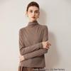 Women's Half-High Neck Ultra-Fine Wool Thin Knit Sweater - Machine Washable Base Layer for Autumn/Winter