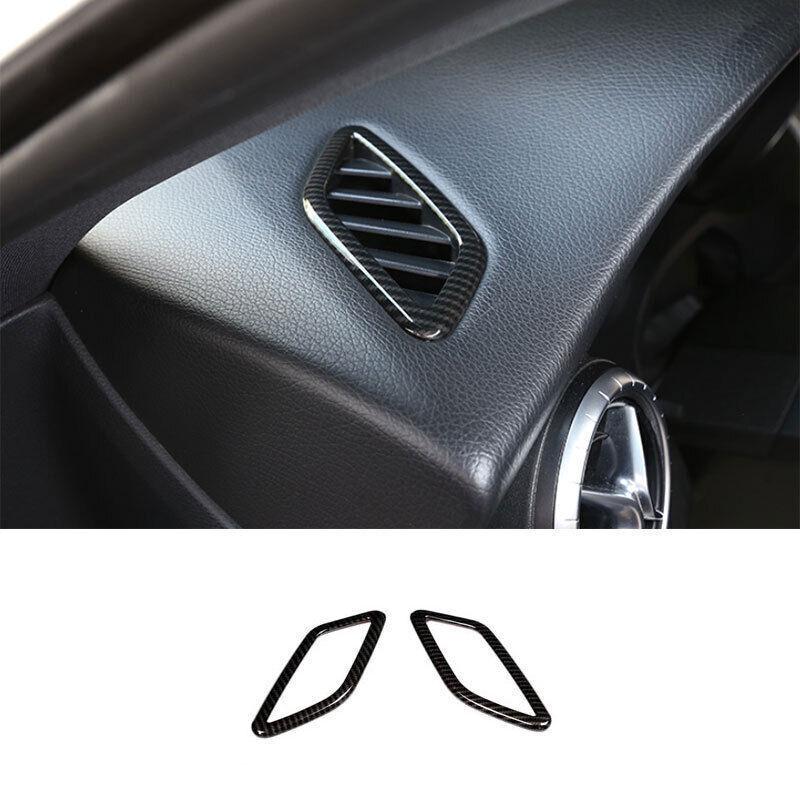 Dashboard Side Vent Overlay Cover For Benz GLA CLA 2013- ABS Carbon Fiber