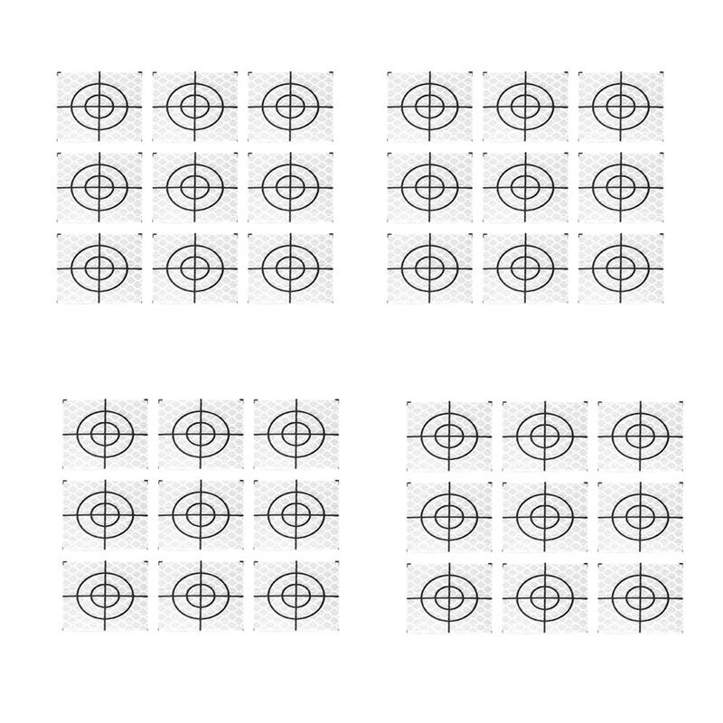 400 шт. Призматический измерительный отражатель Лист Светоотражающая лента Мишень Тахеометр Обзор тоннеля 40X40 мм