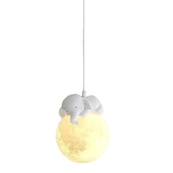 Panda Pendant Light 3D Moon Planet Hanging Lamp Bear Rabbit Chandelier