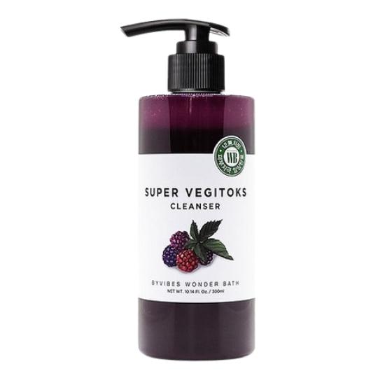 Wonder Bath Super Vegitoks Cleanser Purple 300ml – Oxygen Bubble Deep Pore Facial Cleanser with Purple Vegetable Extracts 300ml
