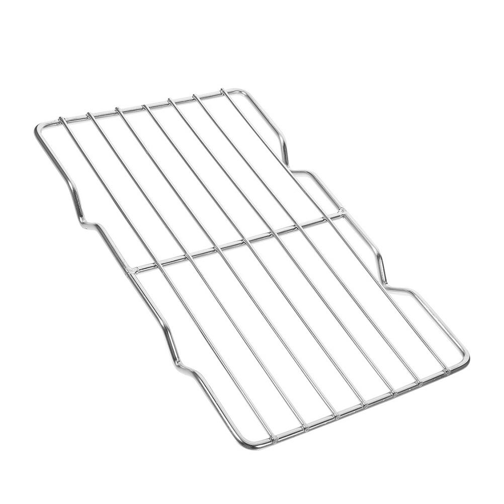 Stainless Steel Bbq Grill Rack Multi-Functional Roasting Cooking Cooling Rack for Outdoor Indoor Use 29x21cm Metal Bacon Rack,