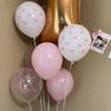 Balloons Bow Balloon Set Latex Party Decor Pink White Bow Pattern Transparent Balloons For Valentine Birthday Party Photo Prop