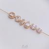 14K Gold-Filled Zircon Spacer Beads: Square, Round, Marquise, and Teardrop Shapes for DIY Jewelry