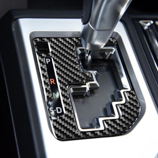 For Toyota Tundra 2014-2018 Carbon Fiber Interior Gear Shift Panel Cover Trim