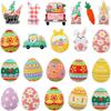 Easter Egg Theme Embroidery Cloth Sticker Vegetable Basket Rabbit Patch Sticker Ironing Holiday Clothes Decoration Easter Computer Embroidery