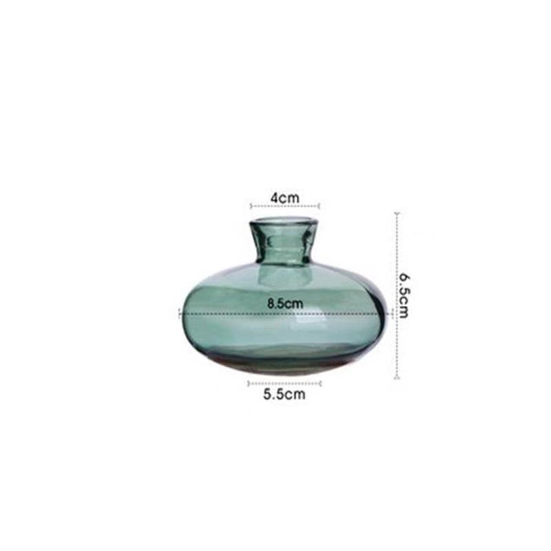 Elegant Transparent Mini Vase Set for Fresh Flowers, Craft Ornaments for Living Room Décor