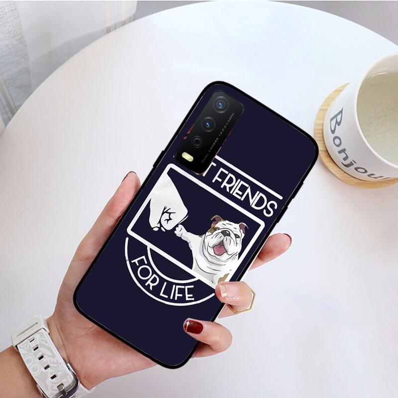 

Чехол для телефона с английским бульдогом и мопсом для VIVO Y31 Y21S Y21 Y15S Y53S Y11S Y12 V21 V21E Y20 Y70 1907 V17Neo Y21S Y33S Y72 Vivo V17 NEO